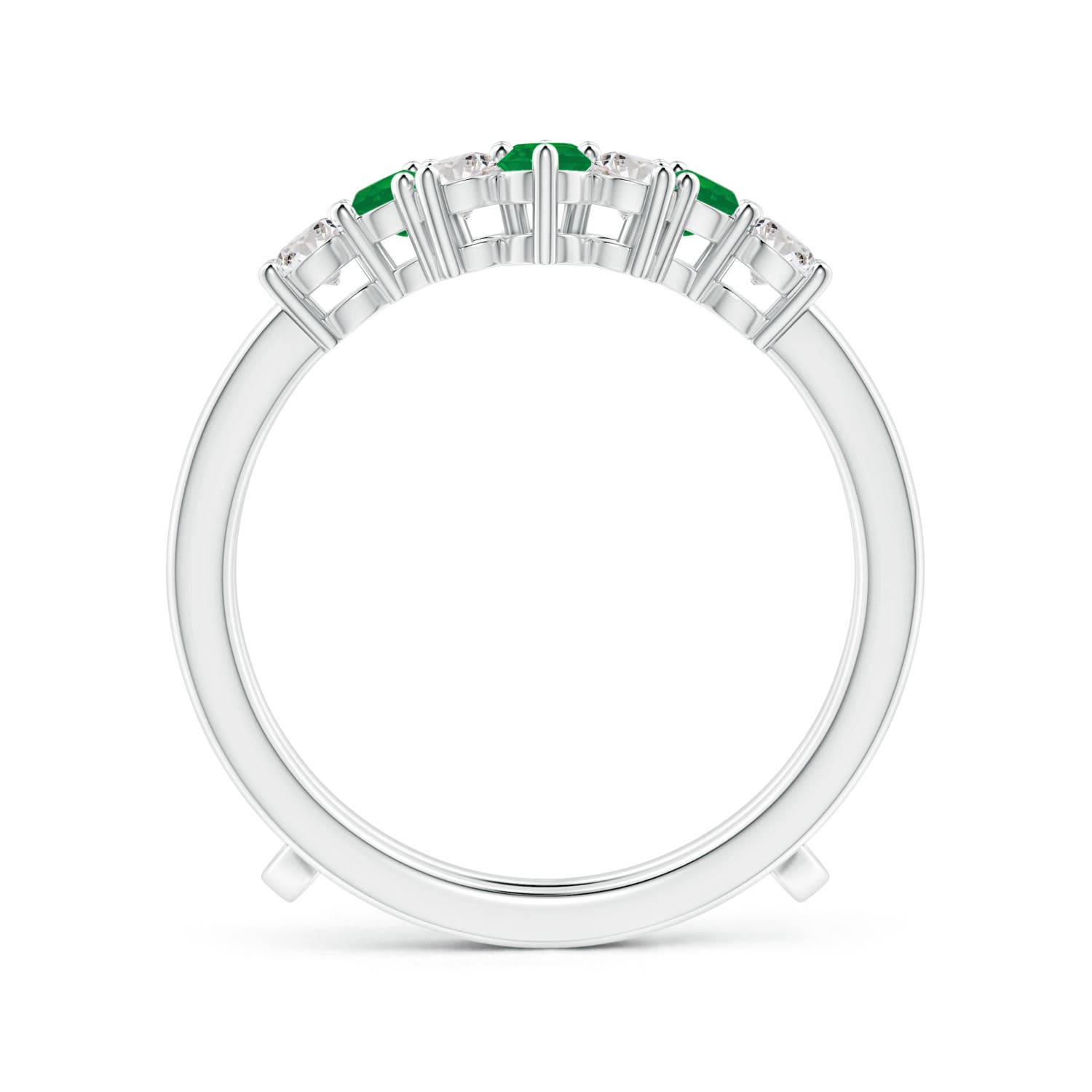 AA - Emerald / 1 CT / 14 KT White Gold