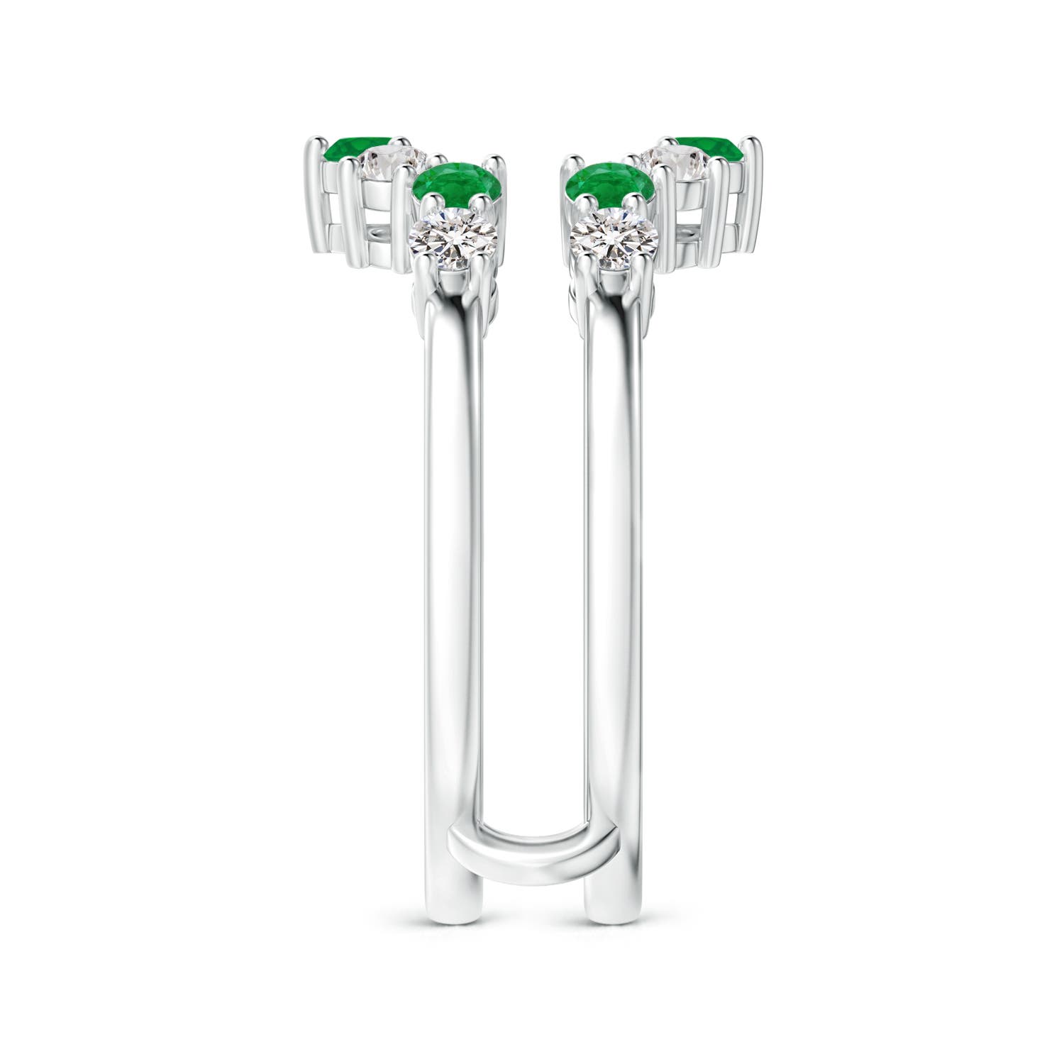 AA - Emerald / 1 CT / 14 KT White Gold