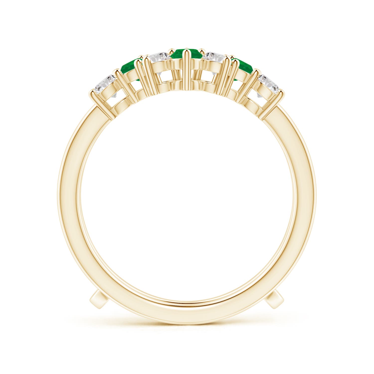 AA - Emerald / 1 CT / 14 KT Yellow Gold