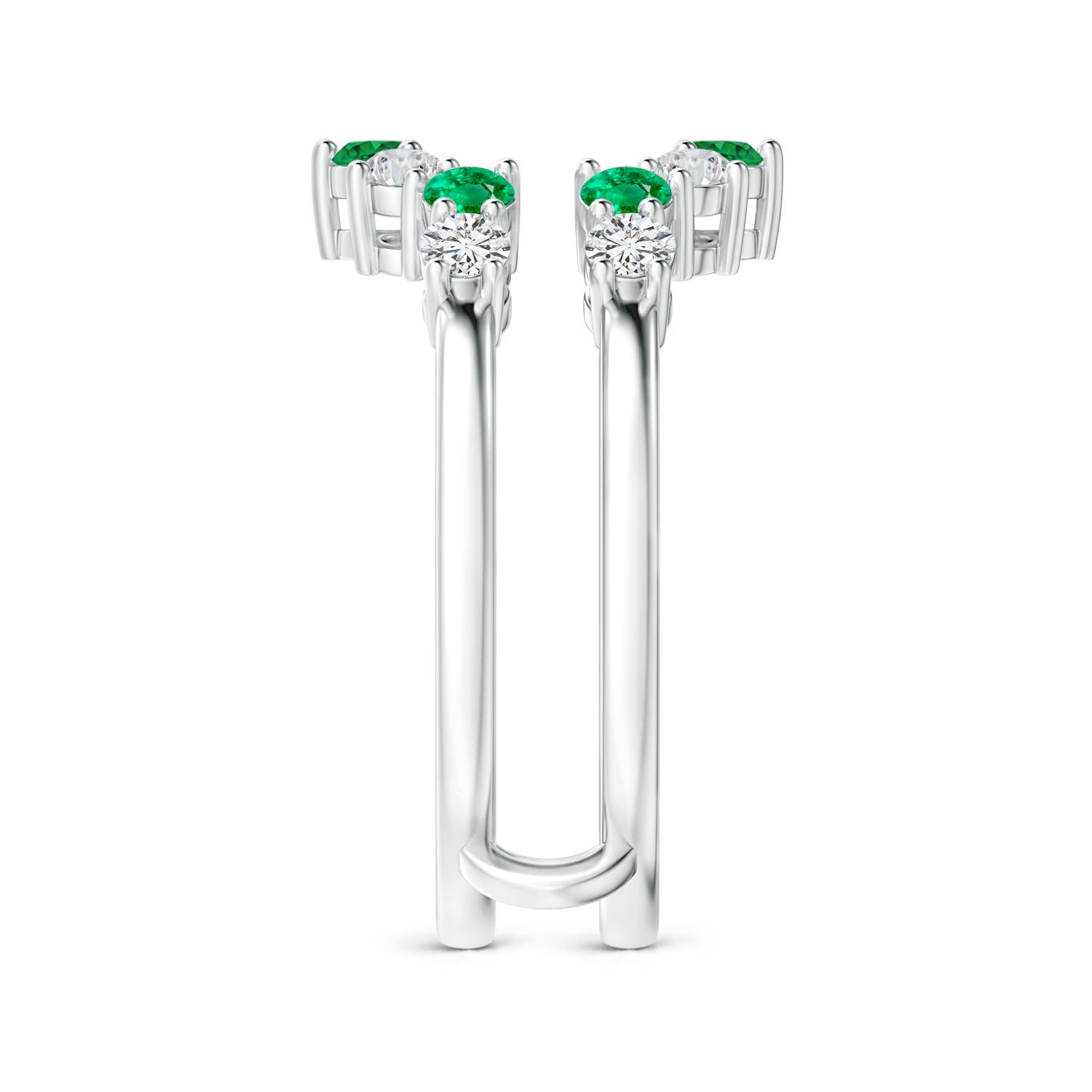 AAA - Emerald / 1 CT / 14 KT White Gold