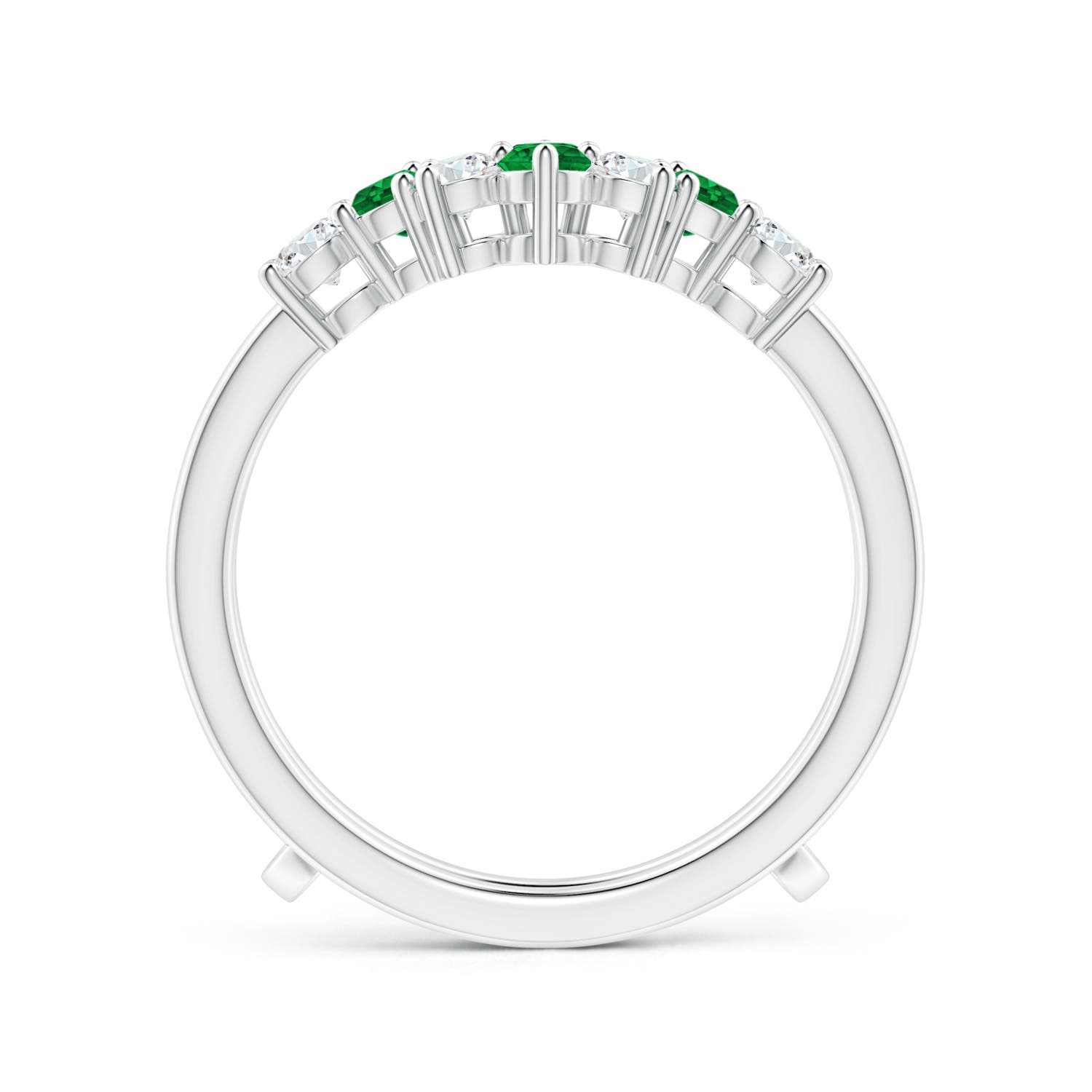 AAAA - Emerald / 1 CT / 14 KT White Gold