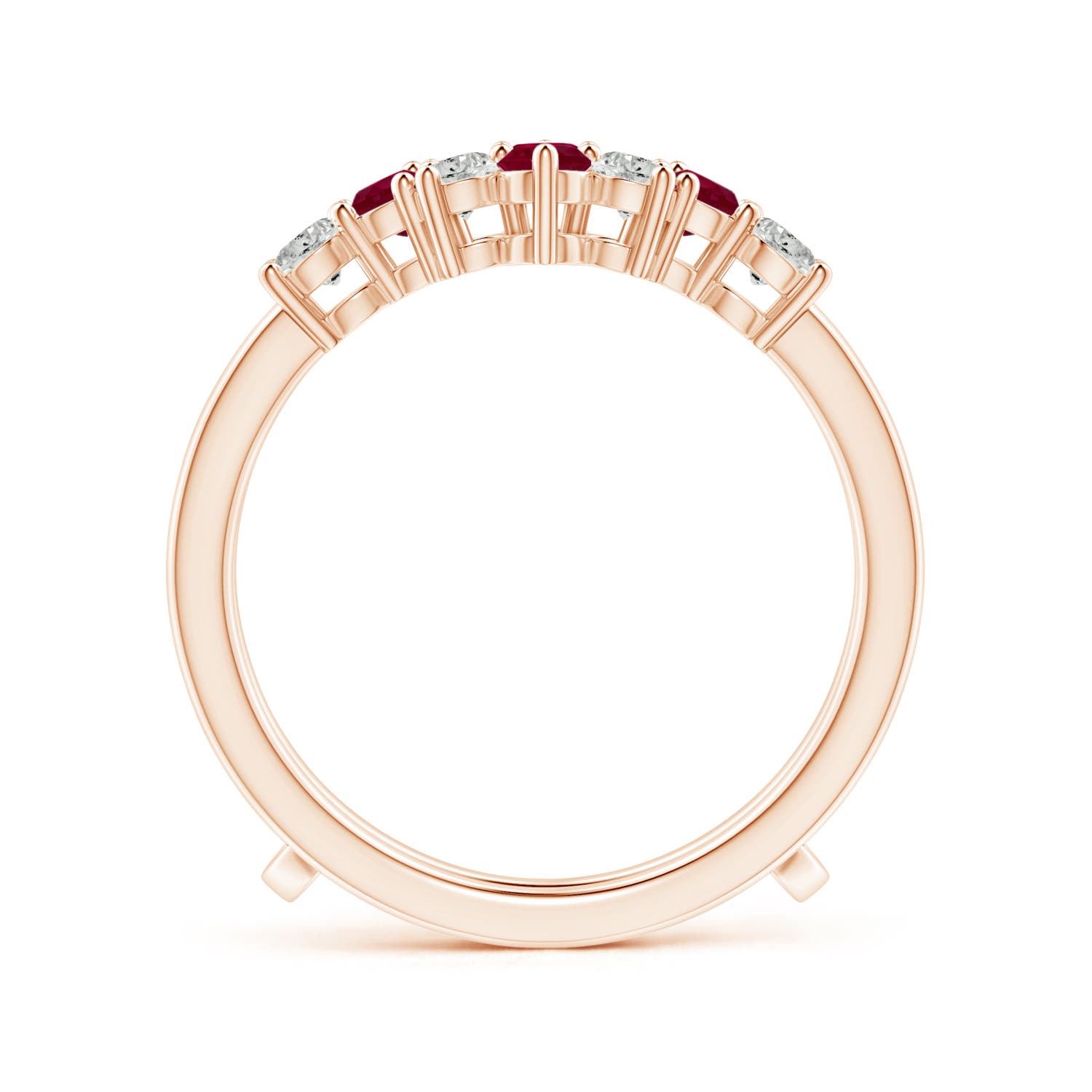 A - Ruby / 1.12 CT / 14 KT Rose Gold