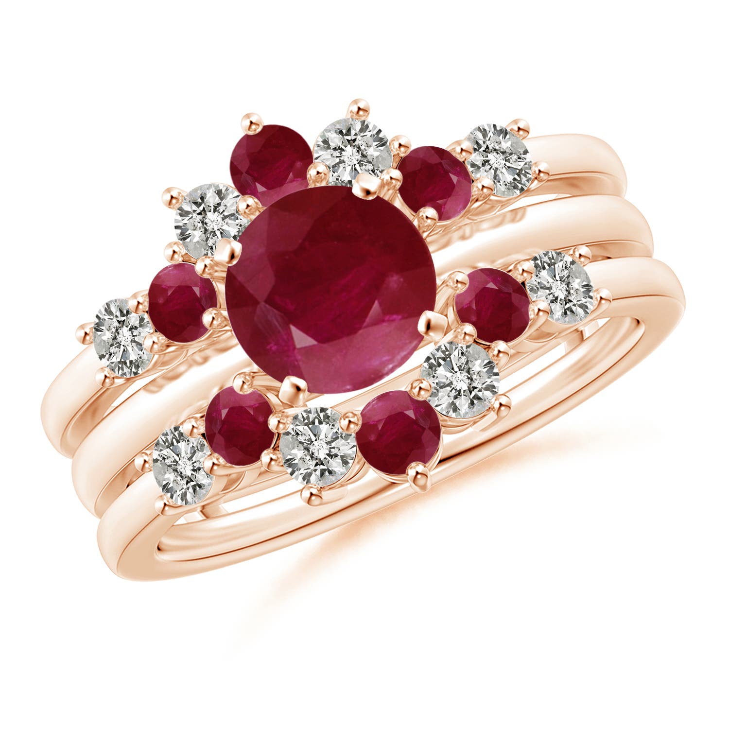 A - Ruby / 1.12 CT / 14 KT Rose Gold