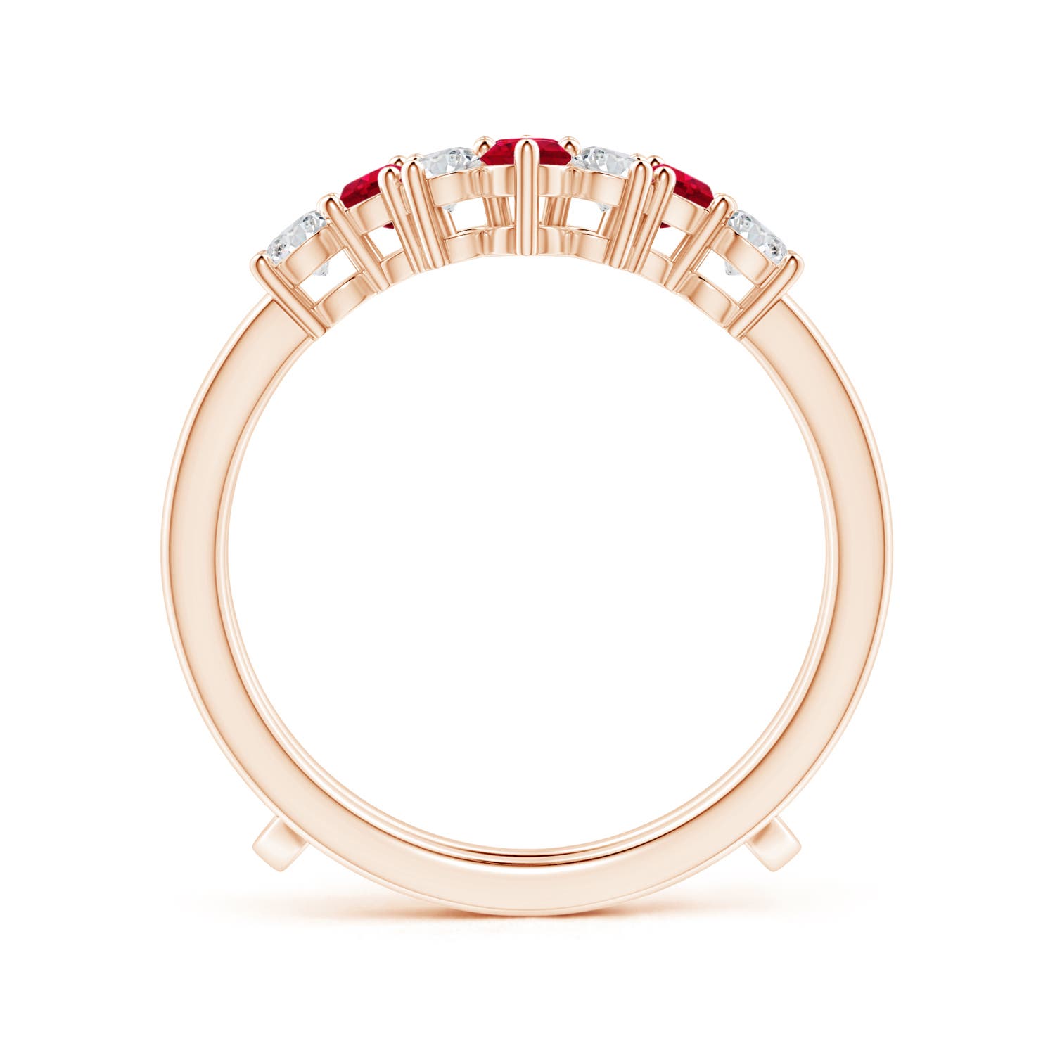 AAA - Ruby / 1.12 CT / 14 KT Rose Gold