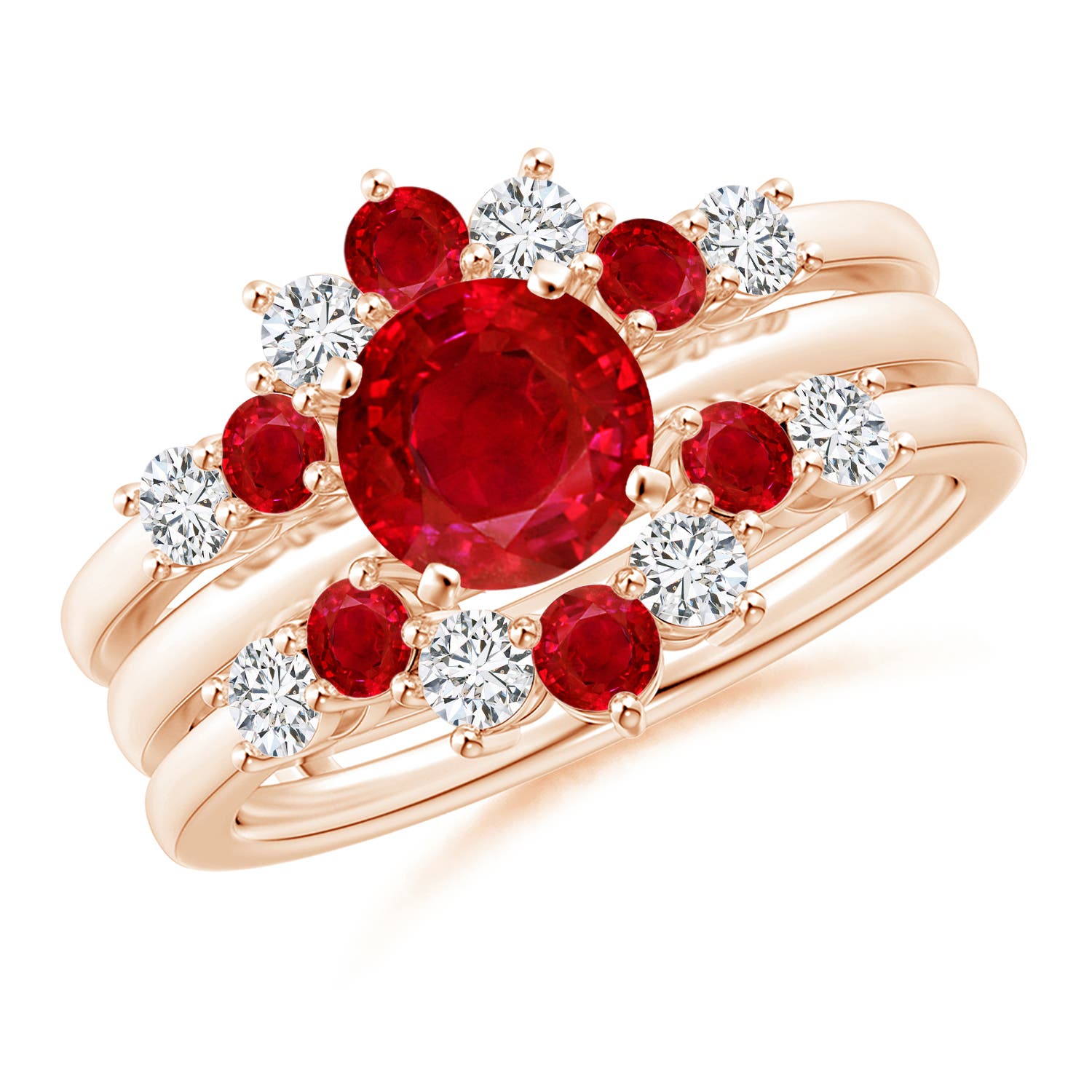 AAA - Ruby / 1.12 CT / 14 KT Rose Gold