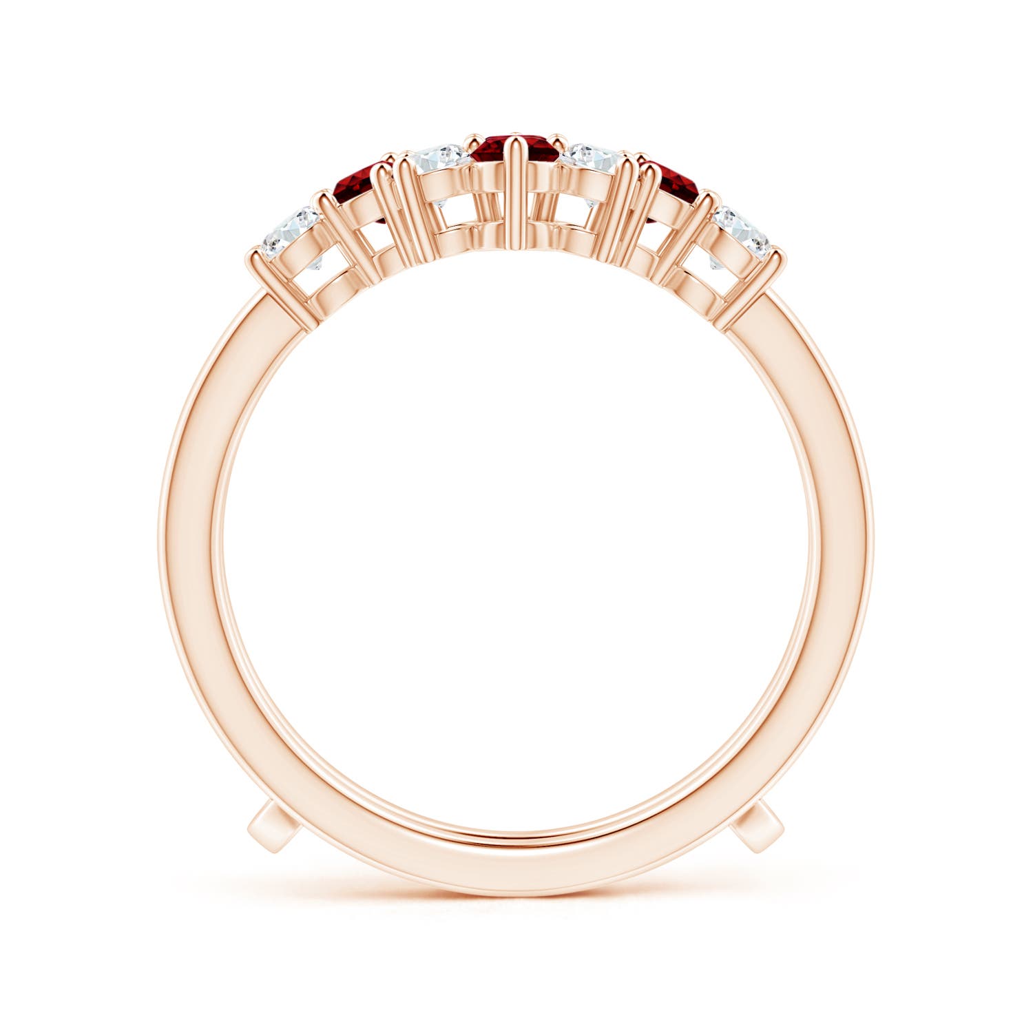 AAAA - Ruby / 1.12 CT / 14 KT Rose Gold