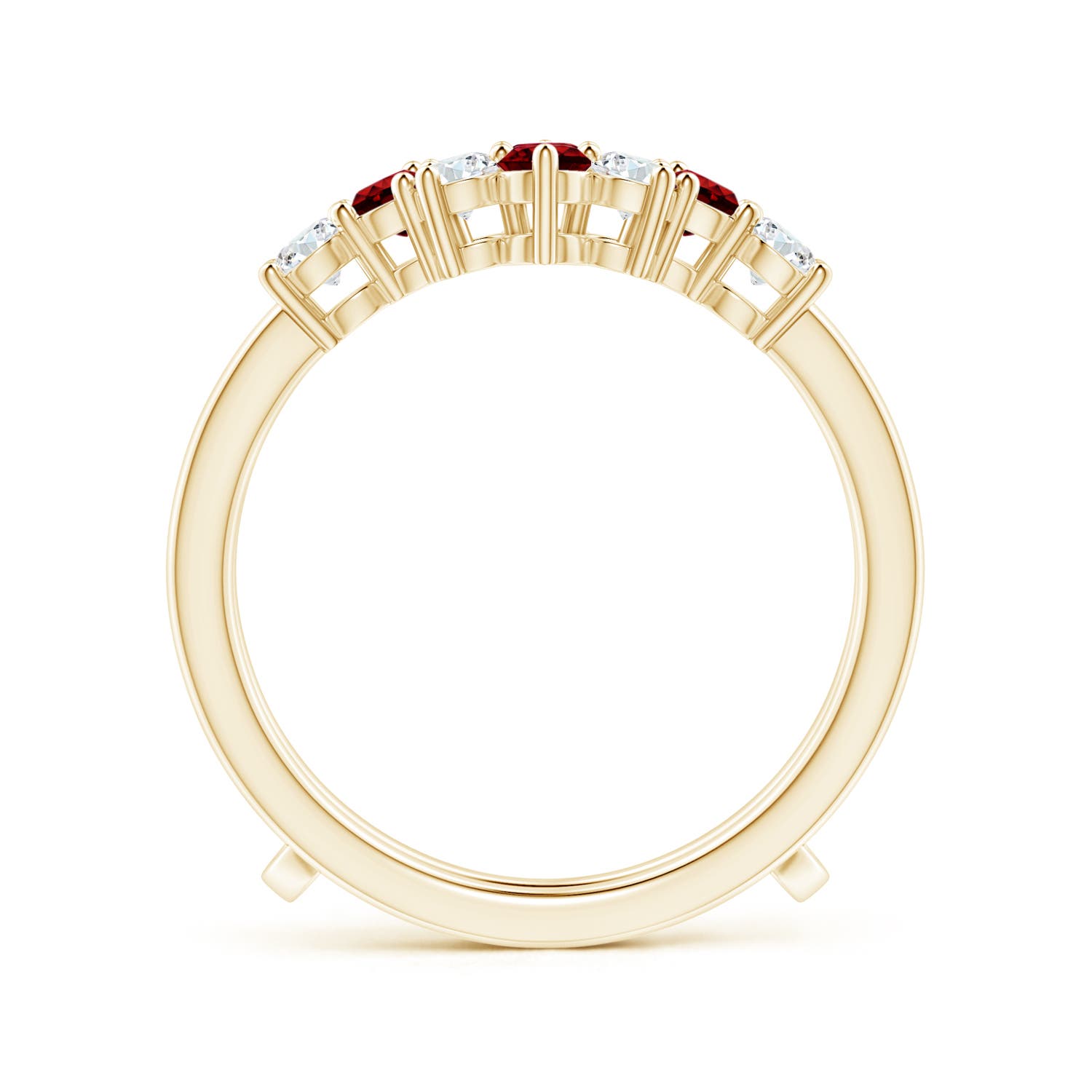 AAAA - Ruby / 1.12 CT / 14 KT Yellow Gold