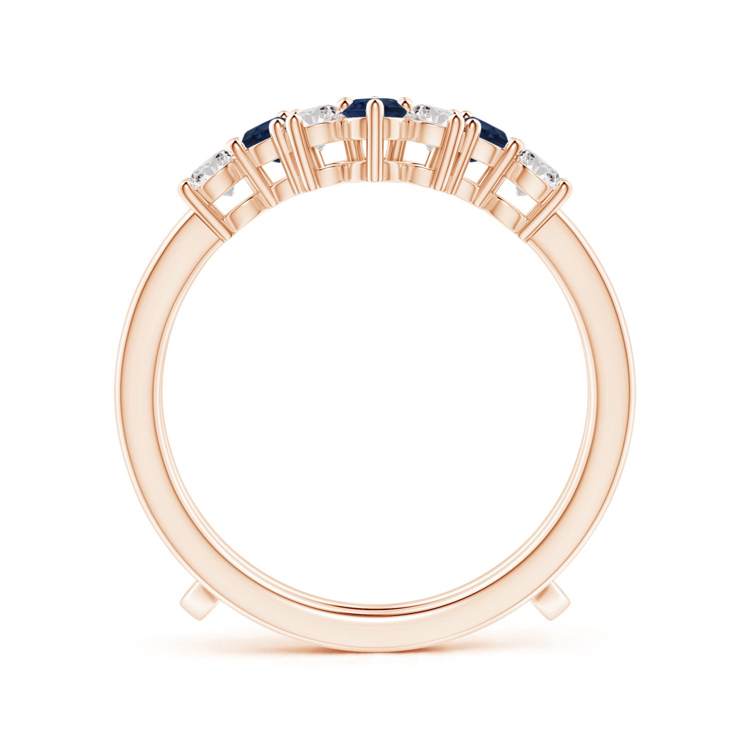 AA - Blue Sapphire / 1.12 CT / 14 KT Rose Gold