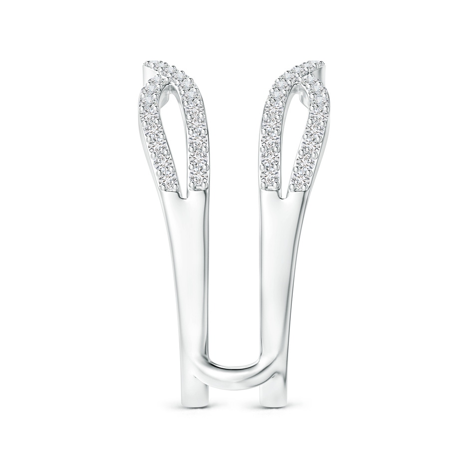 1mm HSI2 Diamond Wavy Ring Wrap in 18K White Gold side-2