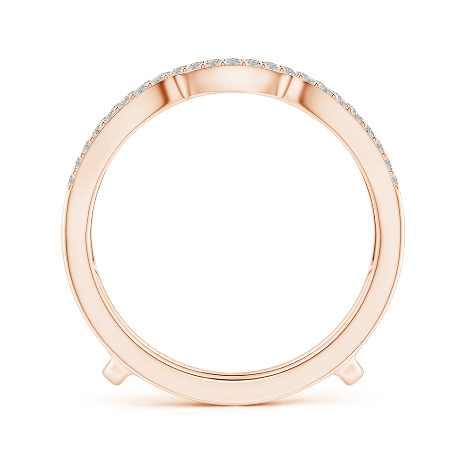 1mm KI3 Diamond Wavy Ring Wrap in Rose Gold side-1