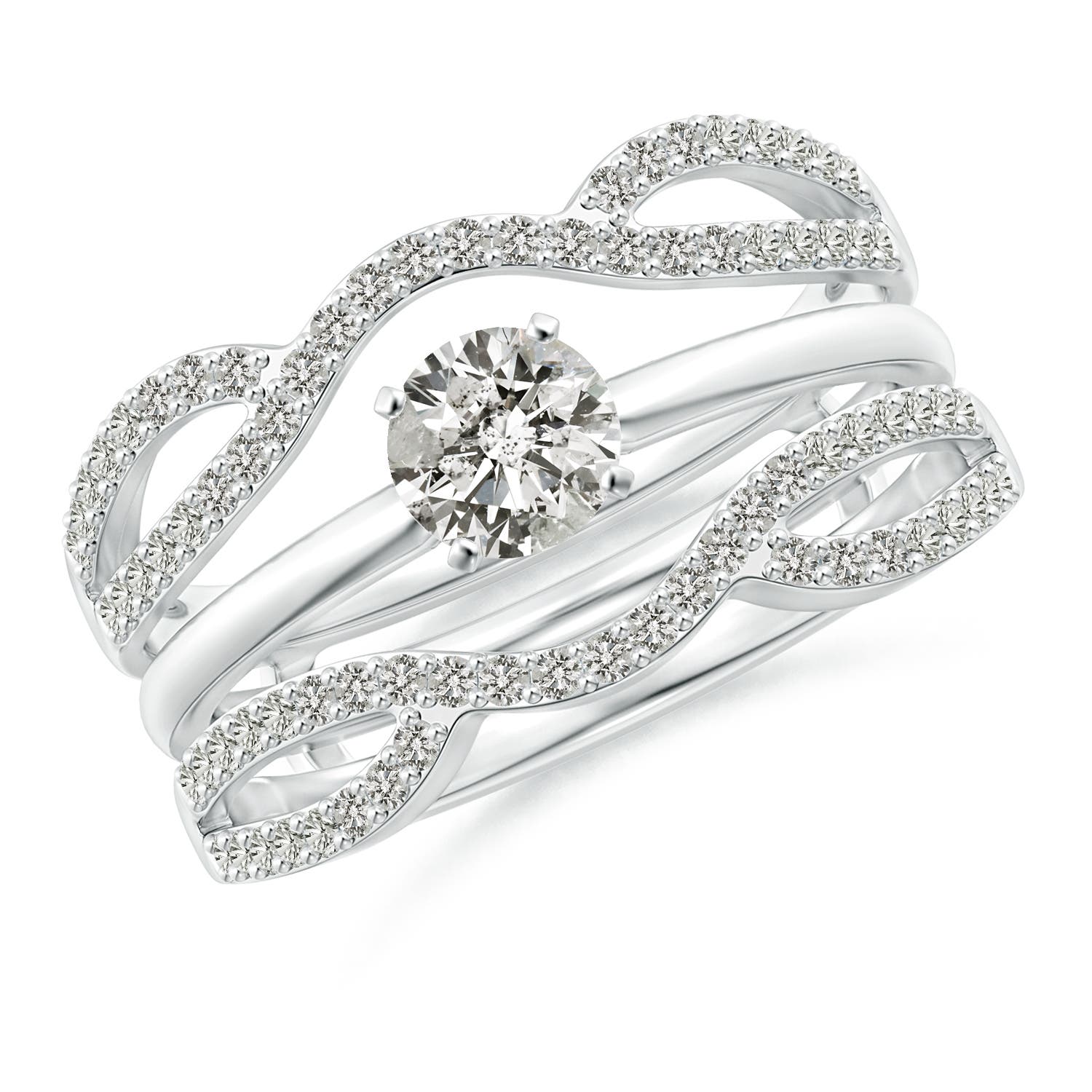 K, I3 / 0.39 CT / 14 KT White Gold