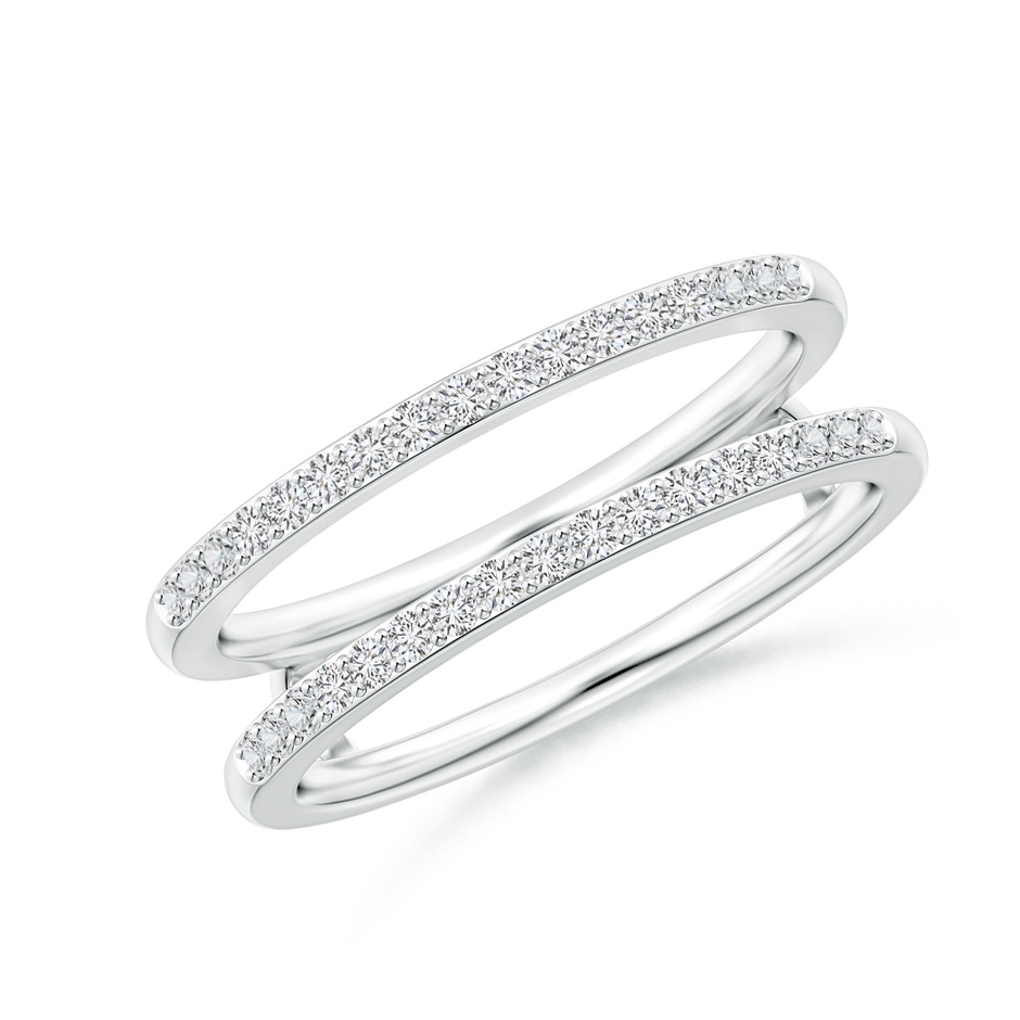 1.2mm HSI2 Double Band Prong-Set Diamond Ring Wrap in P950 Platinum 