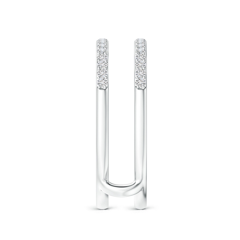 1.2mm HSI2 Double Band Prong-Set Diamond Ring Wrap in P950 Platinum side 299