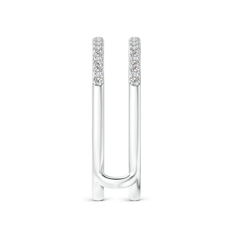 1.2mm IJI1I2 Double Band Prong-Set Diamond Ring Wrap in White Gold side 299