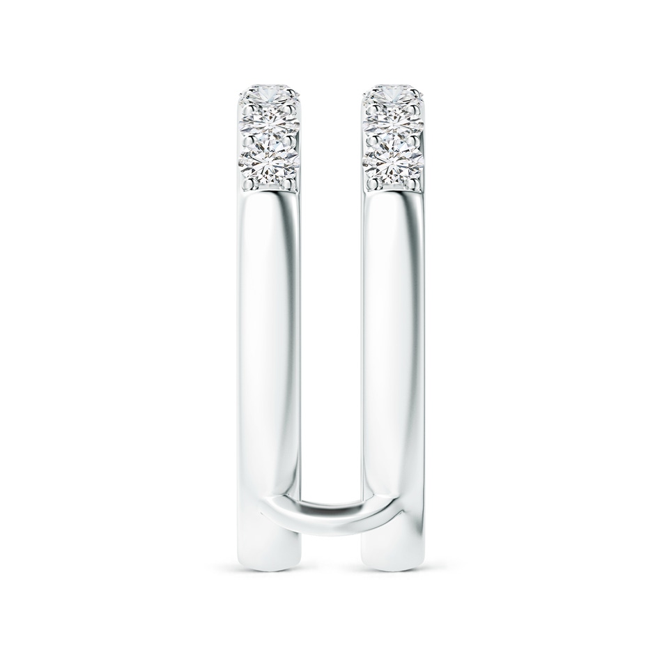 2.6mm HSI2 Double Band Prong-Set Diamond Ring Wrap in P950 Platinum side 299