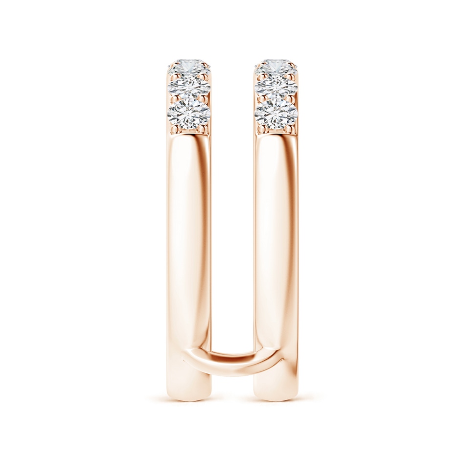 2.6mm HSI2 Double Band Prong-Set Diamond Ring Wrap in Rose Gold side 299