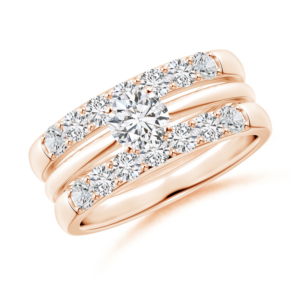 2.6mm HSI2 Double Band Prong-Set Diamond Ring Wrap in Rose Gold side 399