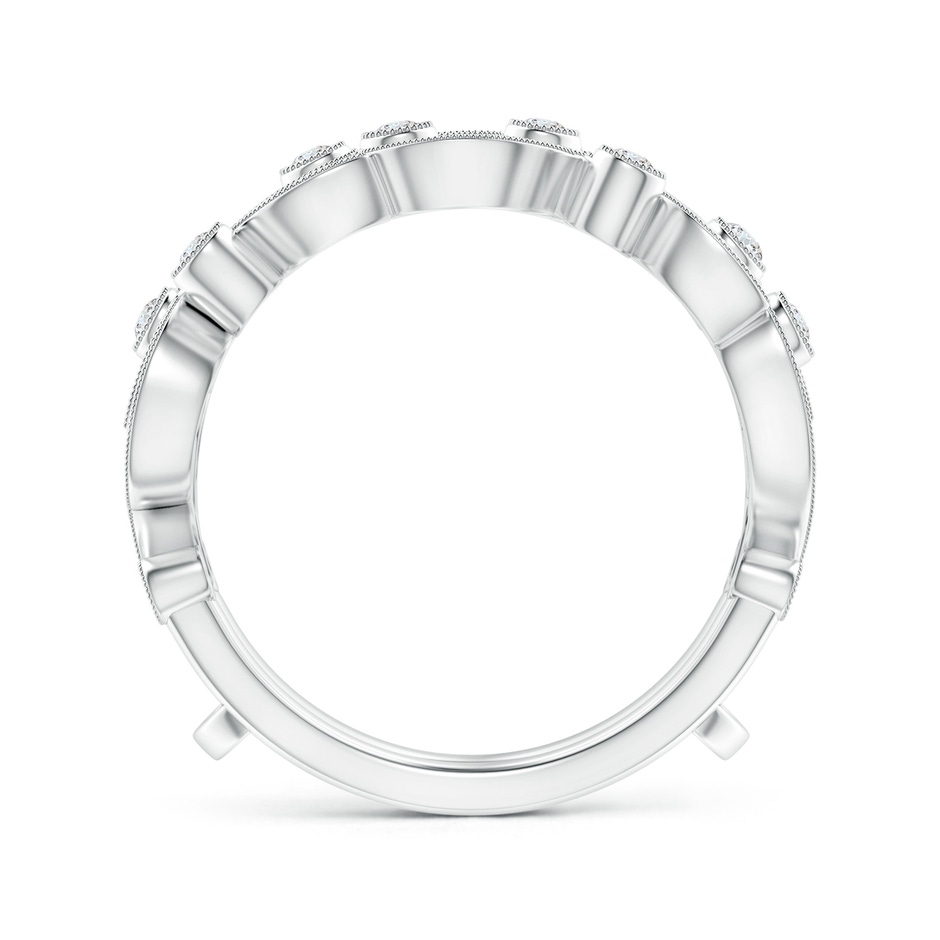 1.5mm GVS2 Leaf Motif Diamond Ring Wrap in P950 Platinum side-1