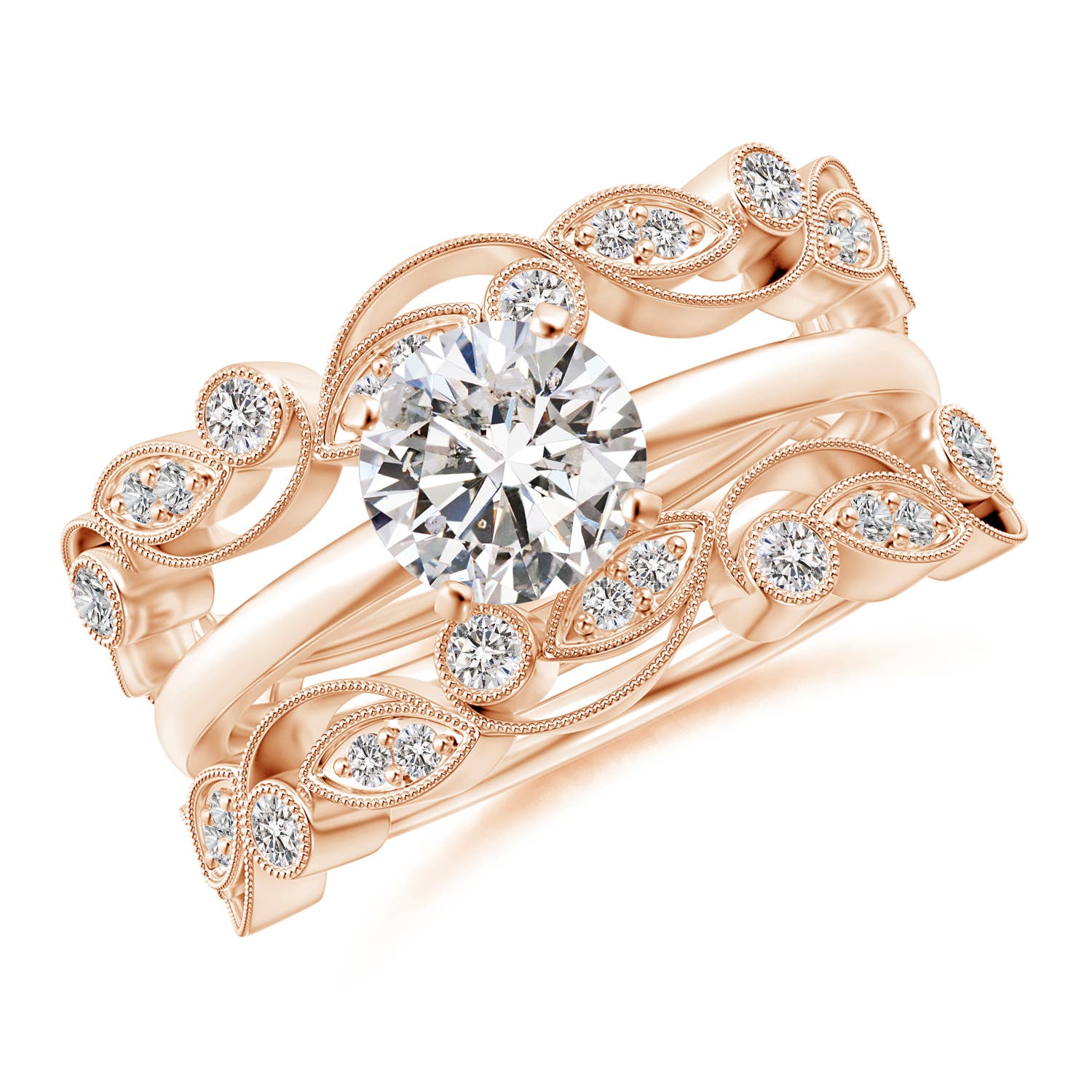 I-J, I1-I2 / 0.21 CT / 14 KT Rose Gold