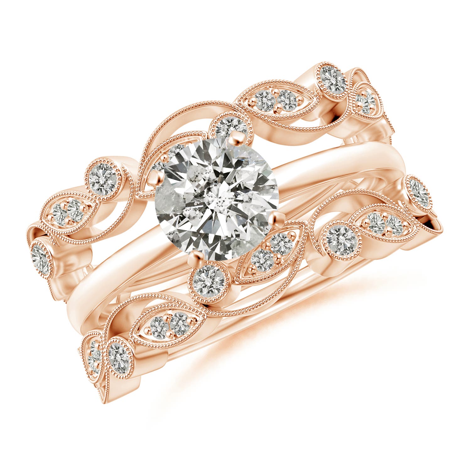 K, I3 / 0.21 CT / 14 KT Rose Gold