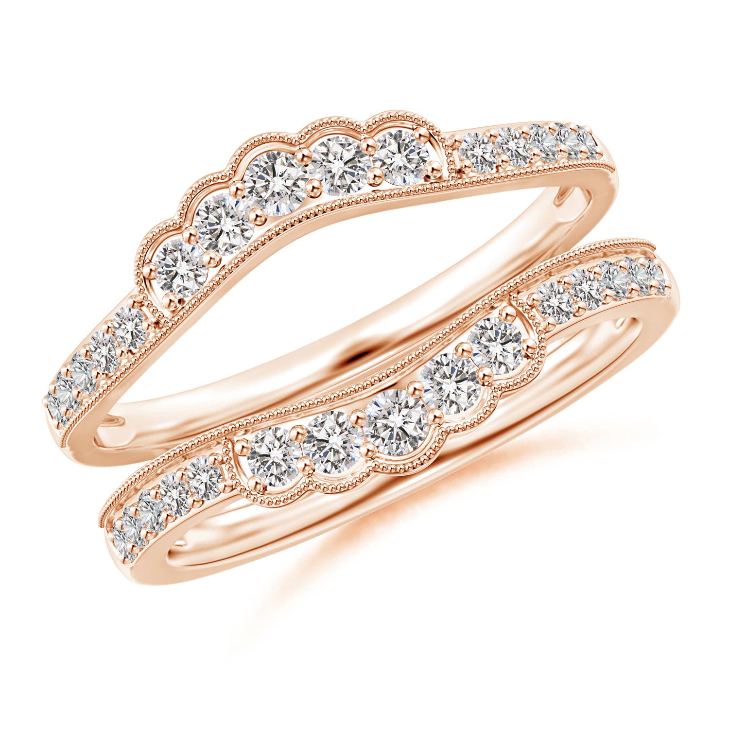 I-J, I1-I2 / 0.49 CT / 14 KT Rose Gold