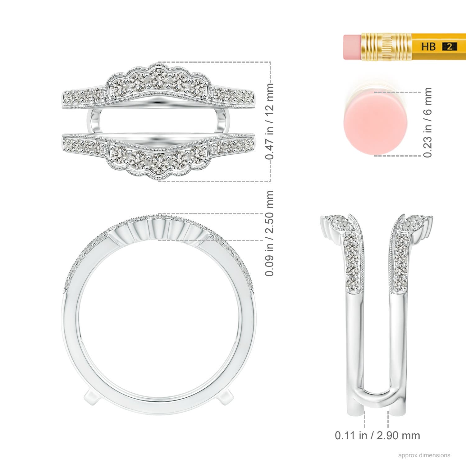 K, I3 / 0.49 CT / 14 KT White Gold