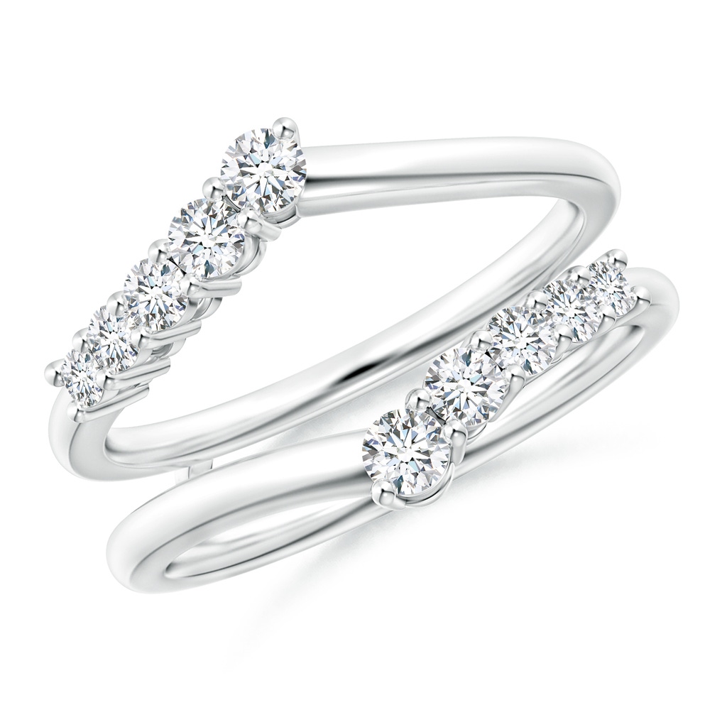 2.6mm GVS2 Journey Diamond Ring Wrap in White Gold