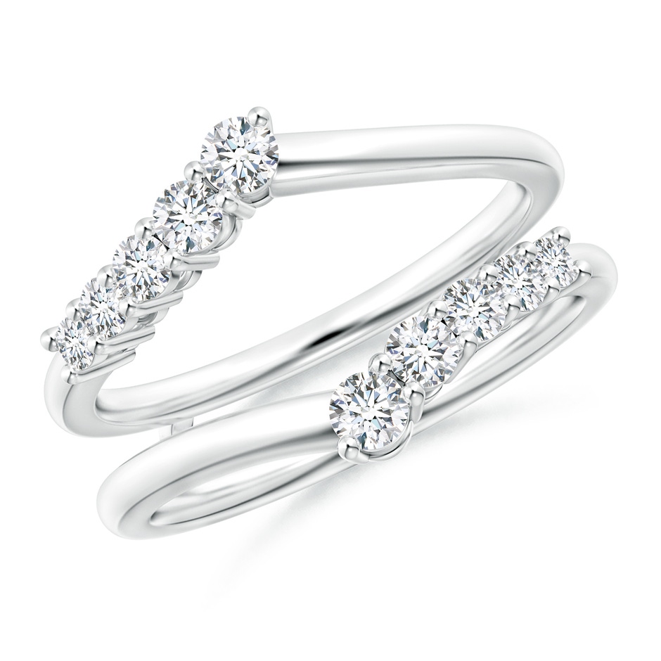 2.6mm GVS2 Journey Diamond Ring Wrap in White Gold 