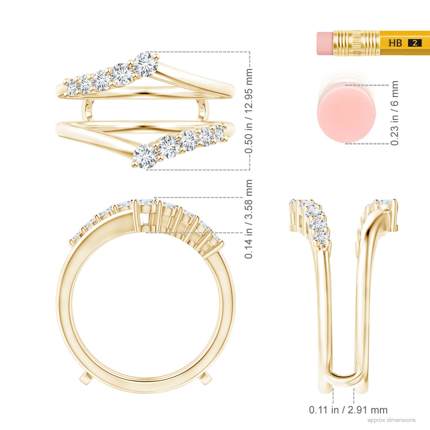 G, VS2 / 0.47 CT / 14 KT Yellow Gold