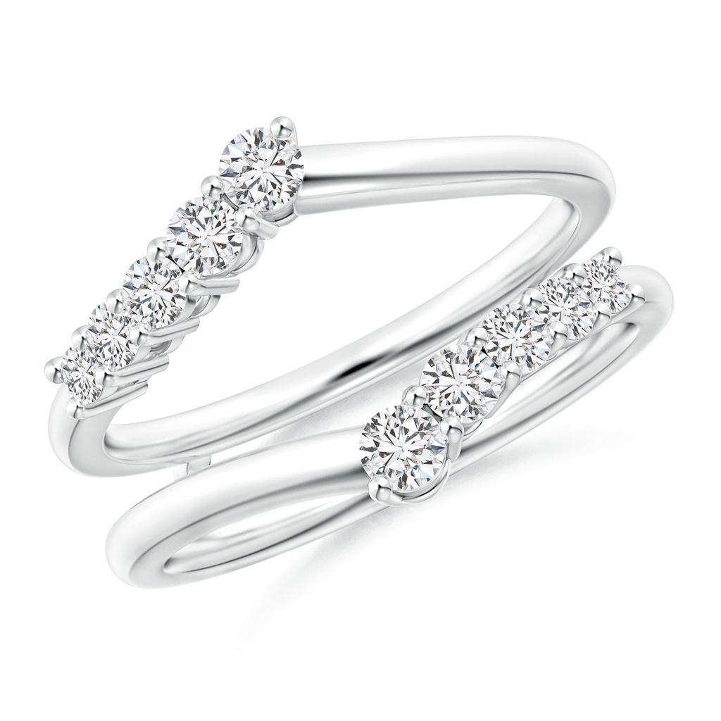 2.6mm HSI2 Journey Diamond Ring Wrap in 18K White Gold