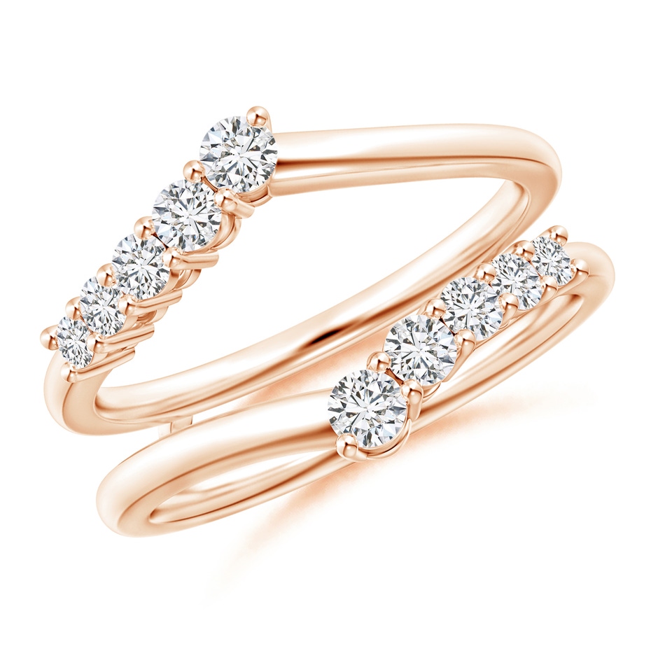 2.6mm HSI2 Journey Diamond Ring Wrap in Rose Gold 