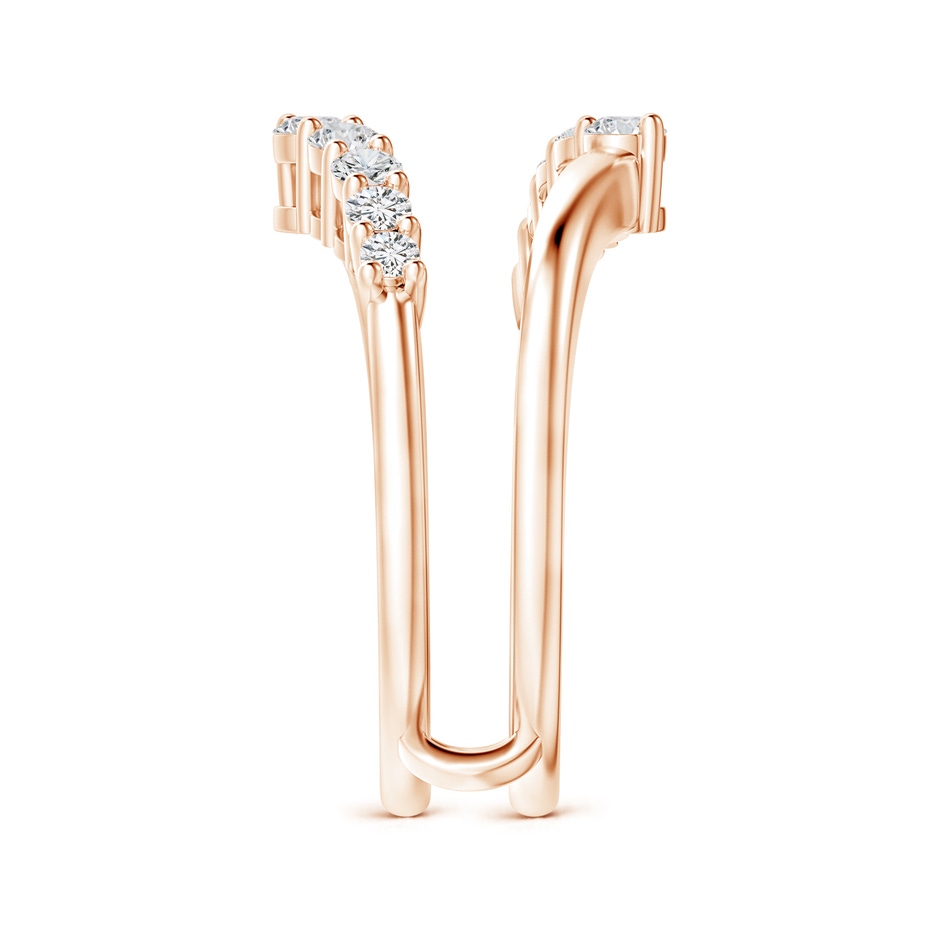 2.6mm HSI2 Journey Diamond Ring Wrap in Rose Gold side-2