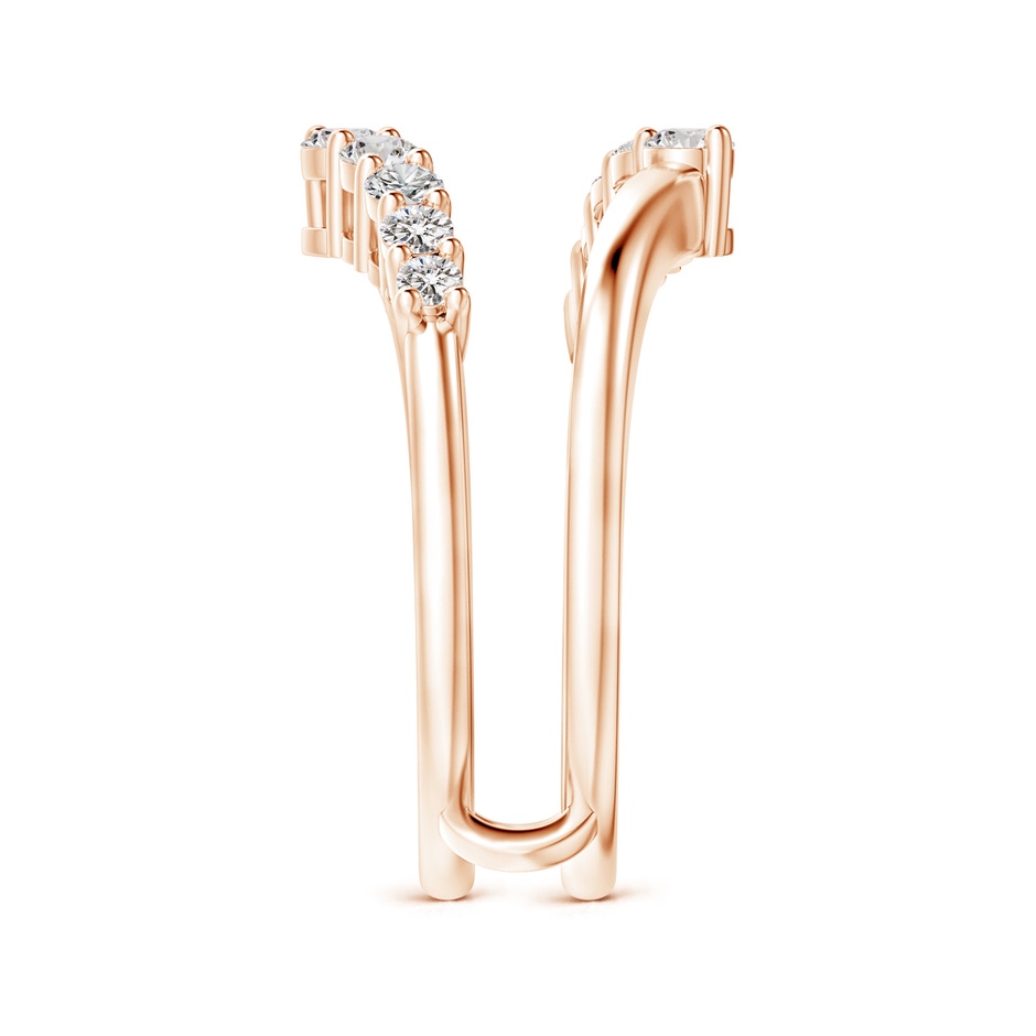 2.6mm IJI1I2 Journey Diamond Ring Wrap in Rose Gold side-2