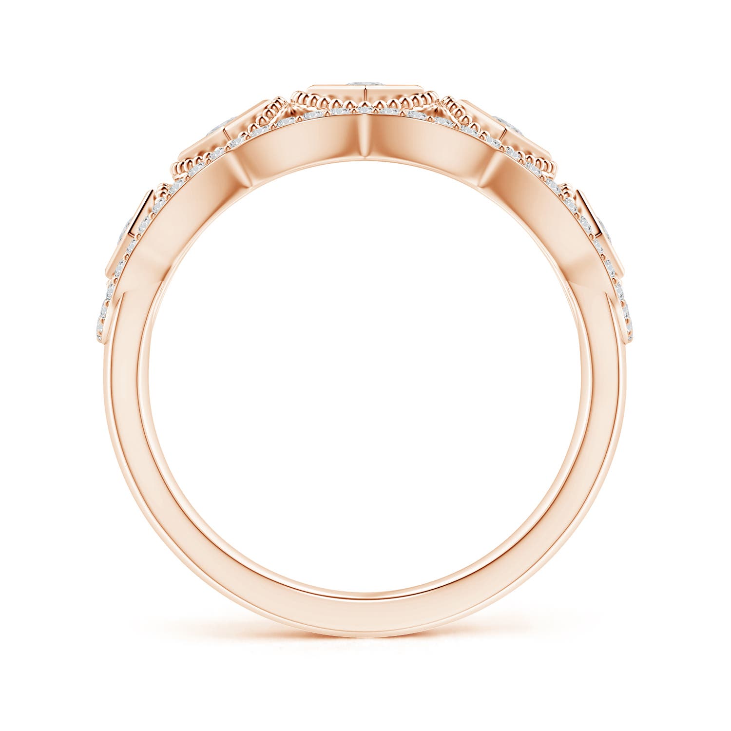 H, SI2 / 0.52 CT / 14 KT Rose Gold