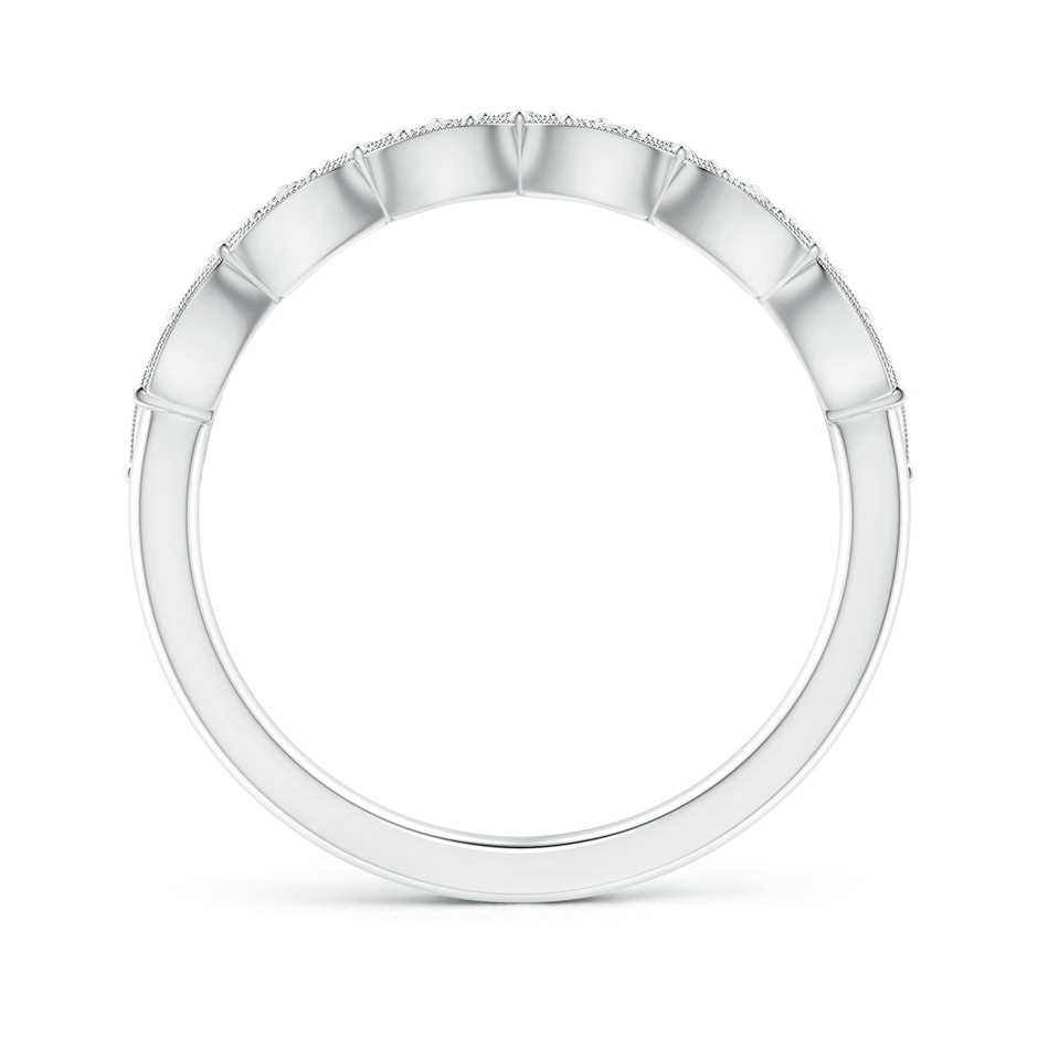 1.9mm GVS2 Vintage Inspired Pave-Set Diamond Leaf Cutout Wedding Band in P950 Platinum side-1