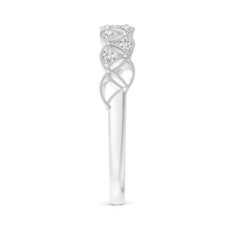 1.9mm GVS2 Vintage Inspired Pave-Set Diamond Leaf Cutout Wedding Band in P950 Platinum side-2