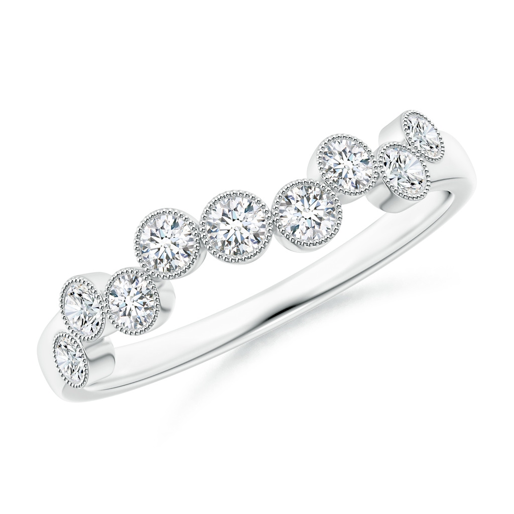 2.3mm GVS2 Vintage Inspired Bezel-Set Diamond Fashion Ring in P950 Platinum