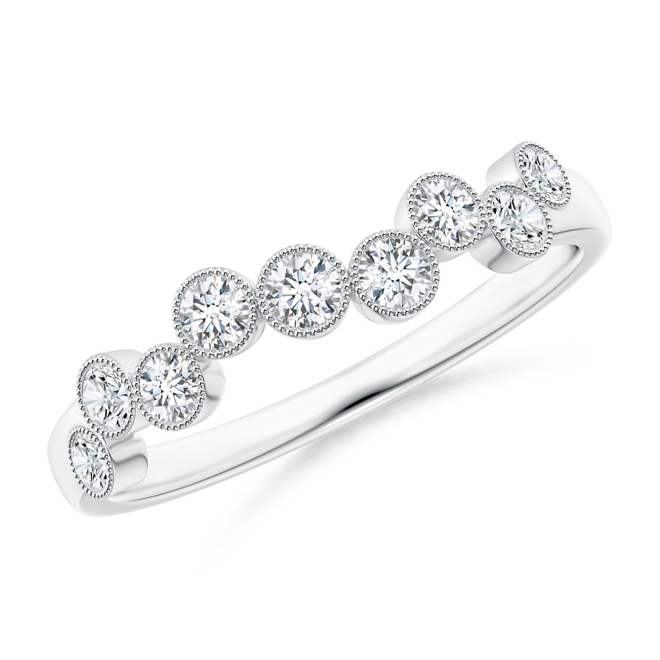 2.3mm GVS2 Vintage Inspired Bezel-Set Diamond Fashion Ring in P950 Platinum 