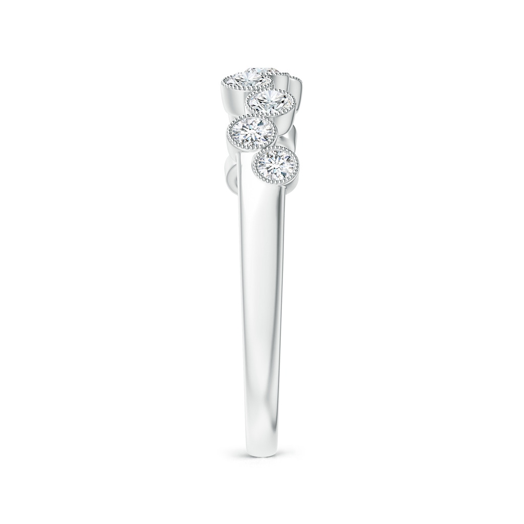 2.3mm GVS2 Vintage Inspired Bezel-Set Diamond Fashion Ring in White Gold Side-2