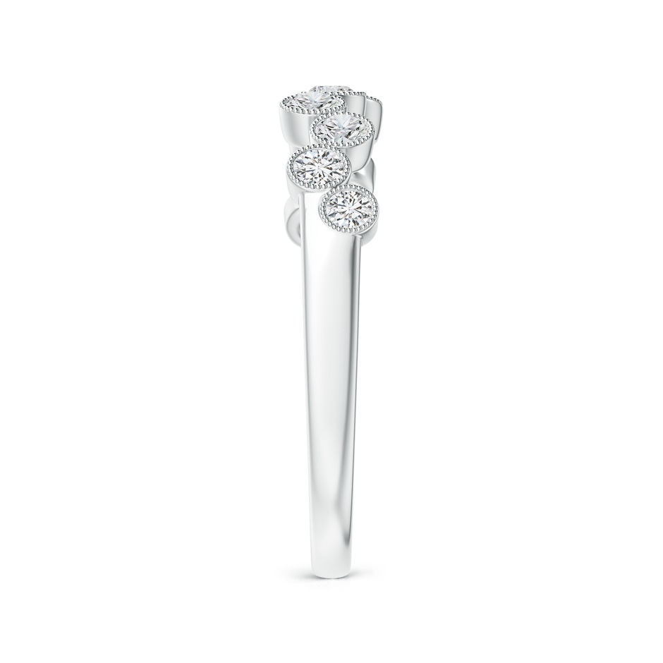 2.3mm HSI2 Vintage Inspired Bezel-Set Diamond Fashion Ring in White Gold side-2