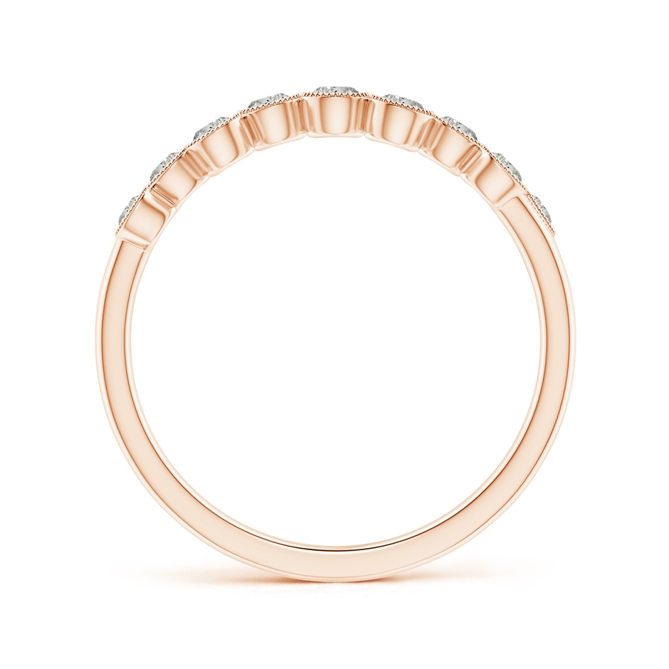2.3mm KI3 Vintage Inspired Bezel-Set Diamond Fashion Ring in Rose Gold side-1