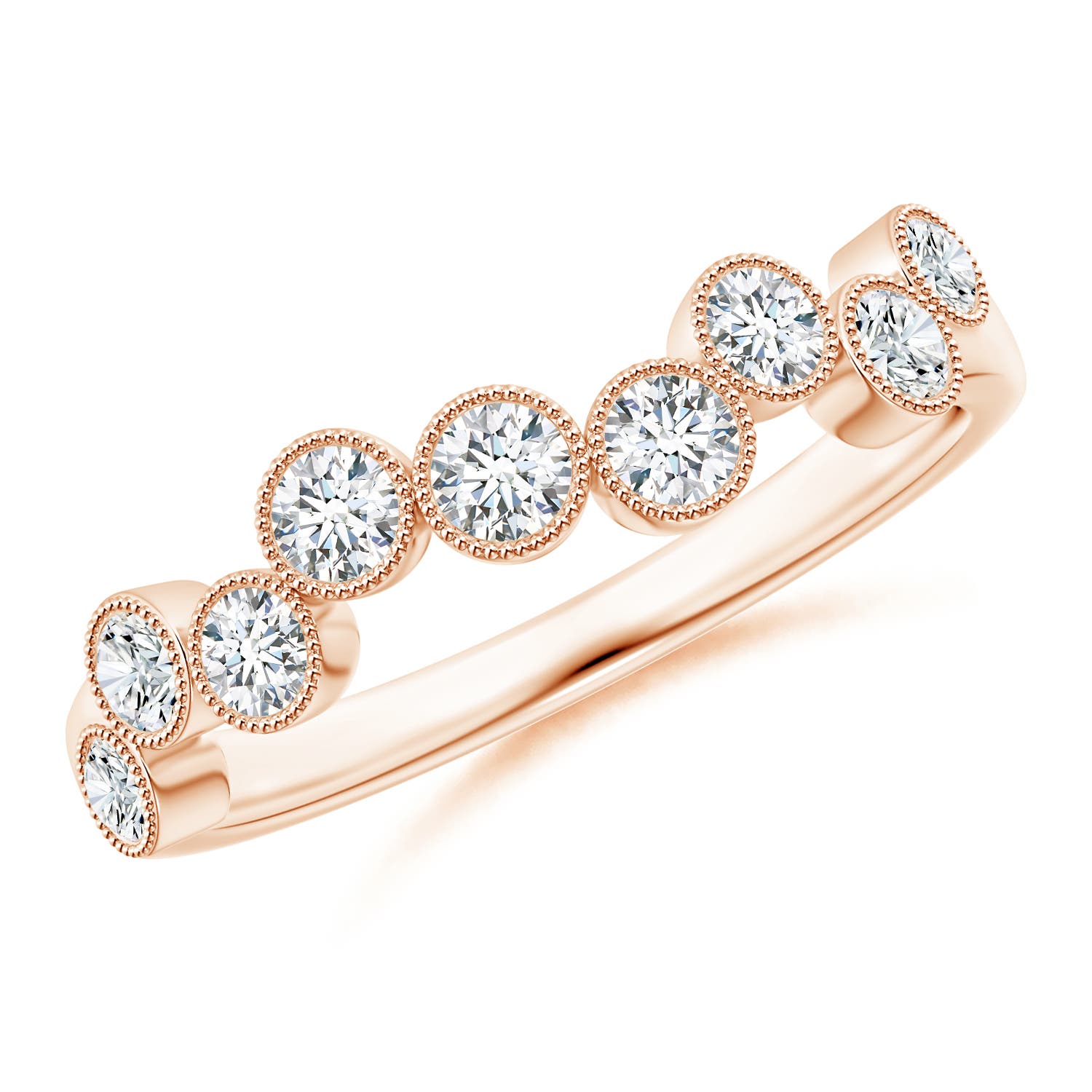 F-G, VS / 0.37 CT / 14 KT Rose Gold