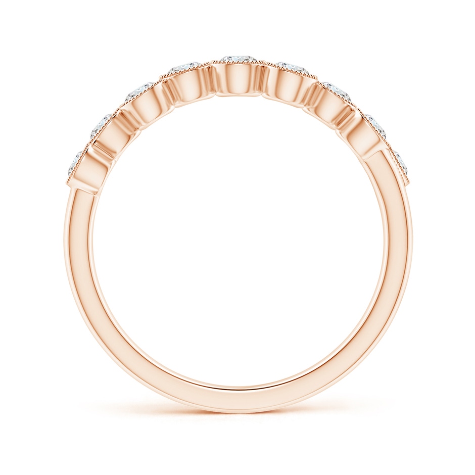 2.6mm GVS2 Vintage Inspired Bezel-Set Diamond Fashion Ring in Rose Gold side-1