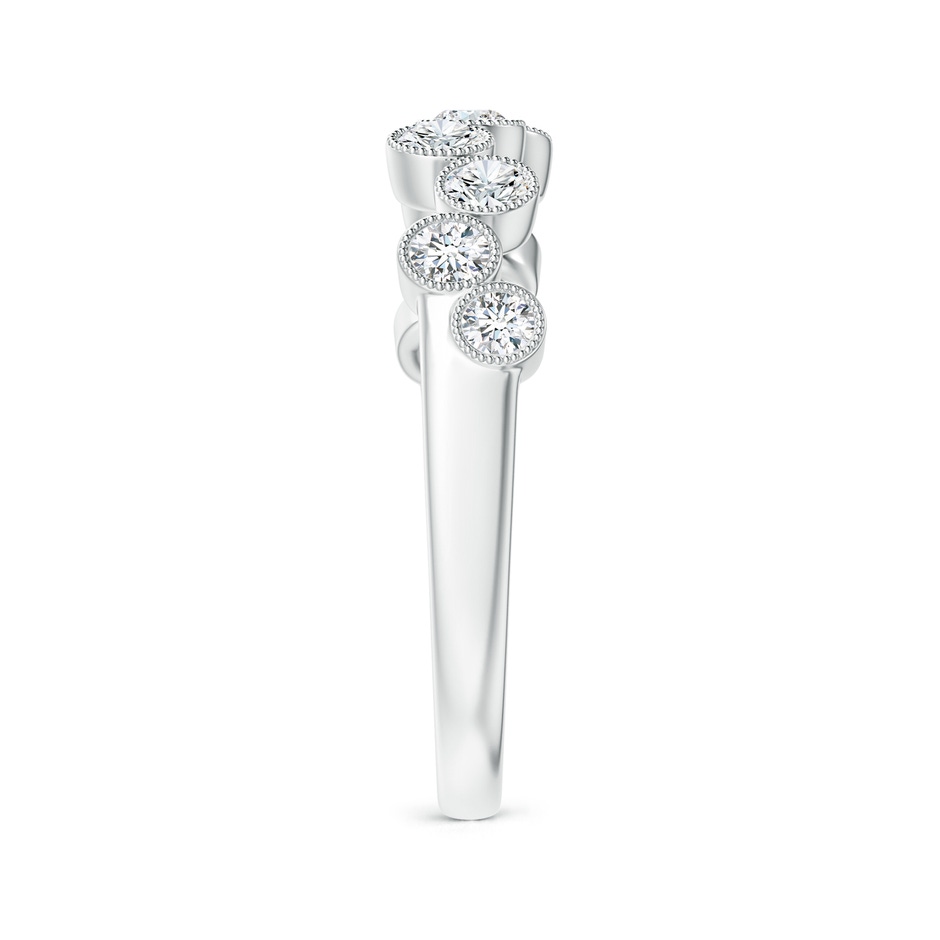 2.6mm GVS2 Vintage Inspired Bezel-Set Diamond Fashion Ring in White Gold side-2