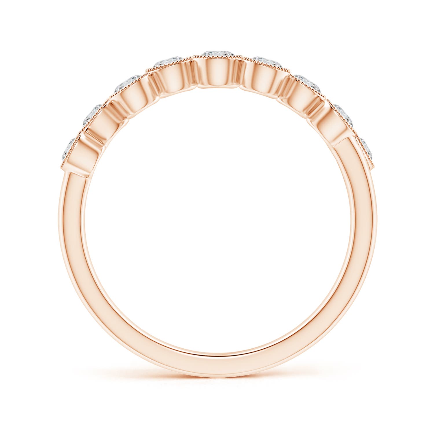 H, SI2 / 0.37 CT / 14 KT Rose Gold