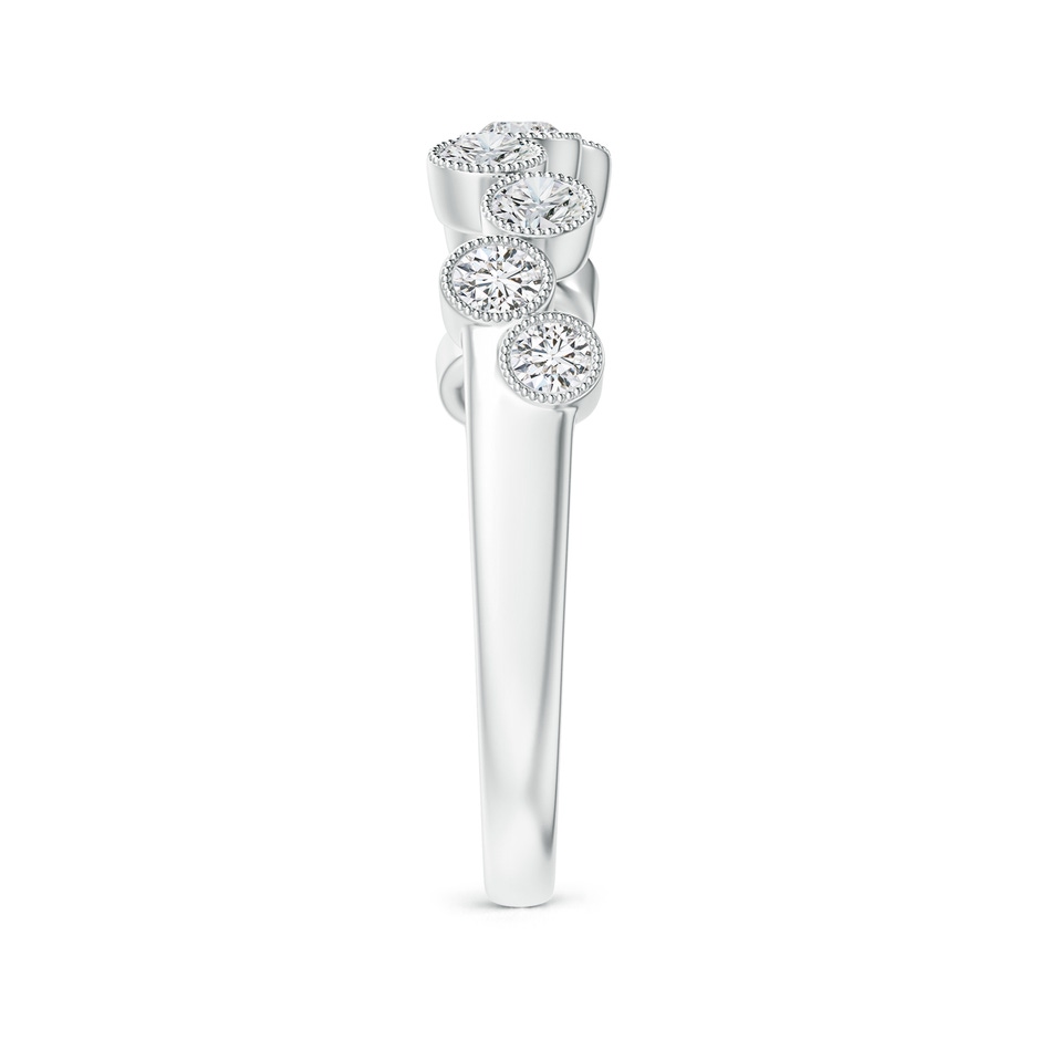 2.6mm HSI2 Vintage Inspired Bezel-Set Diamond Fashion Ring in White Gold side-2
