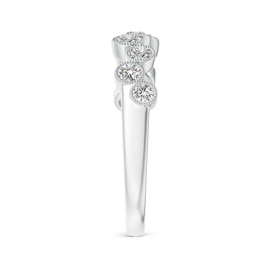 2.6mm IJI1I2 Vintage Inspired Bezel-Set Diamond Fashion Ring in White Gold side-2