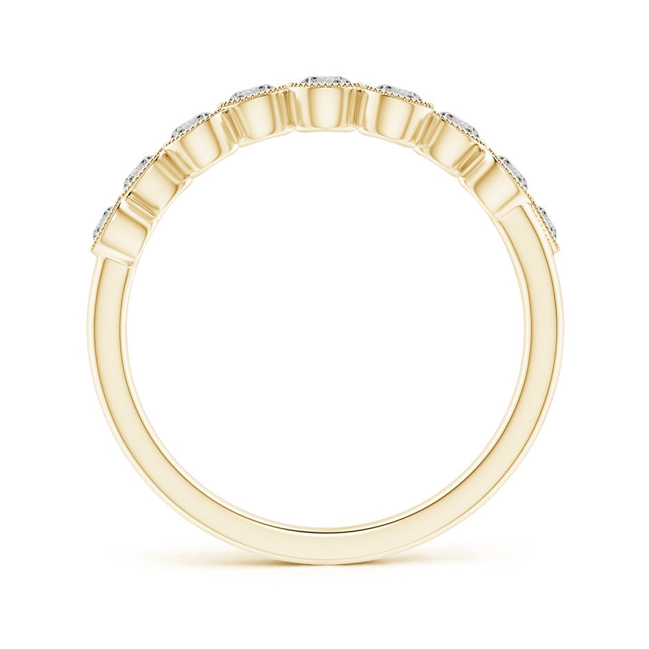 2.6mm IJI1I2 Vintage Inspired Bezel-Set Diamond Fashion Ring in Yellow Gold side-1