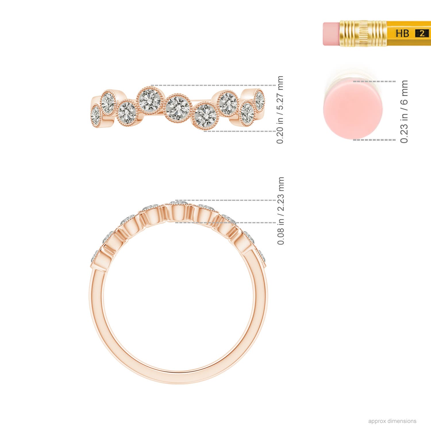 K, I3 / 0.37 CT / 14 KT Rose Gold