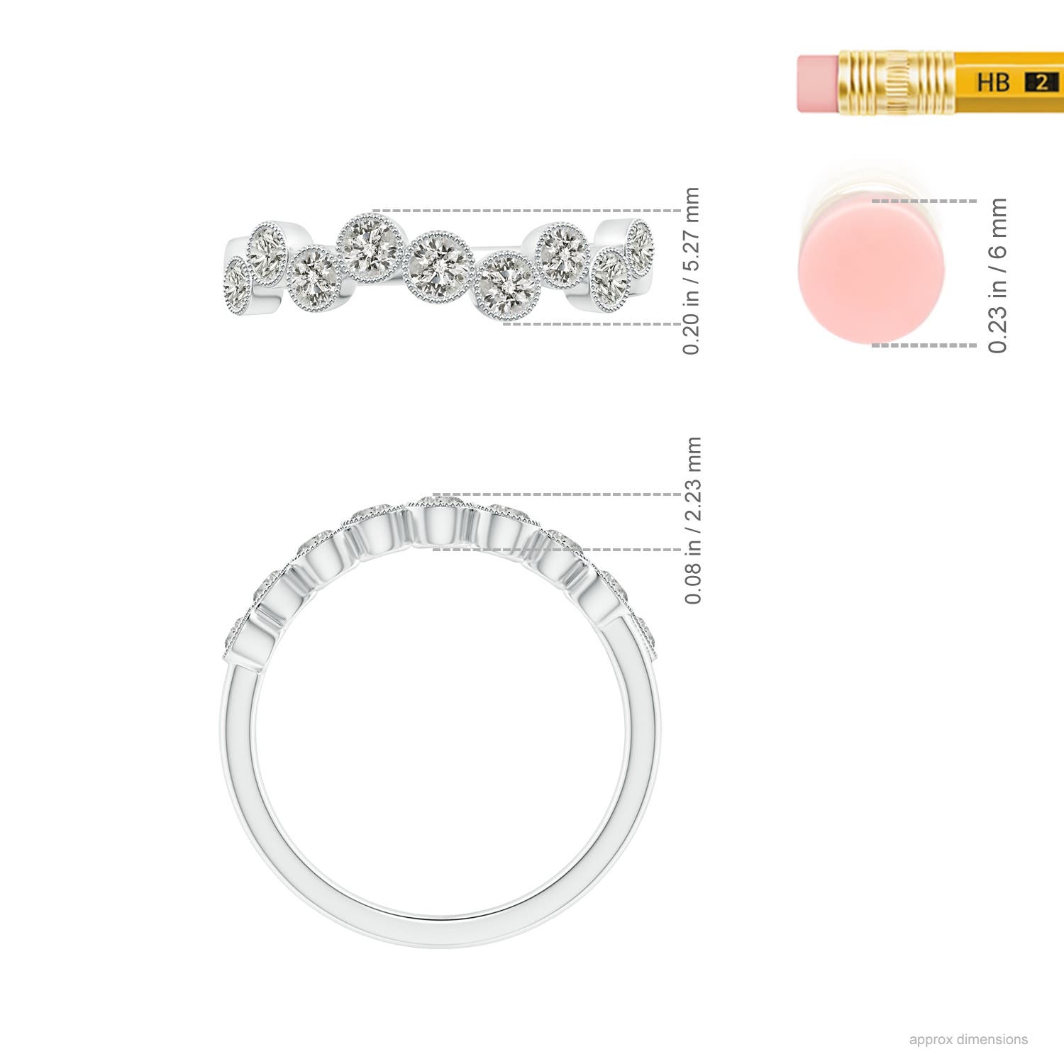 K, I3 / 0.37 CT / 14 KT White Gold